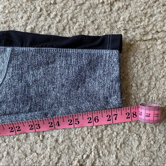 Gray high waisted mesh stripe leggings, size small - Picture 6 of 6